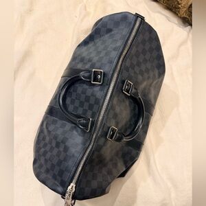 Louis Vuitton Black check medium Duffel Bag